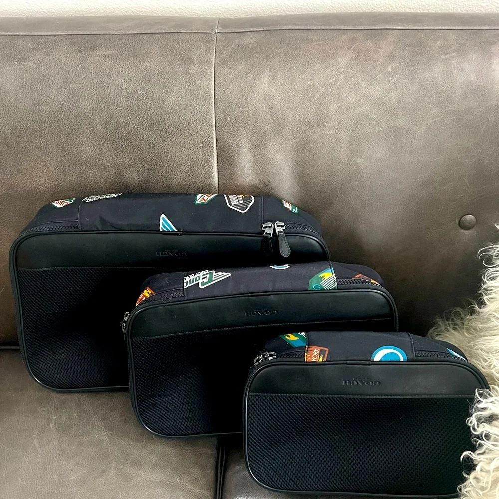 Coach Stylish Black Travel Bag Set - Picture 3 of 8
